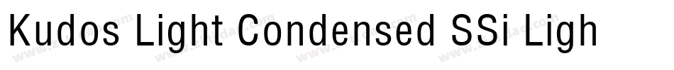 Kudos Light Condensed SSi Light Condensed字体转换